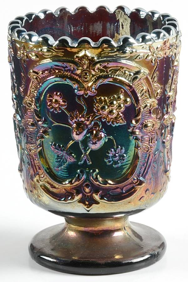 Amethyst Carnival Original Formula (Newer) Toothpick Holder by Fenton-1