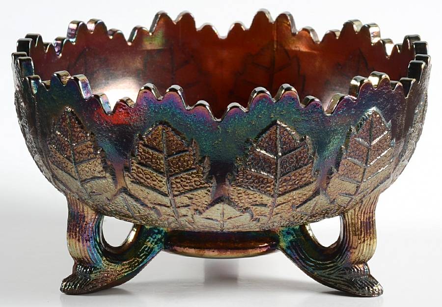 Amethyst Carnival Original Formula (Newer) Nut Dish by Fenton-1