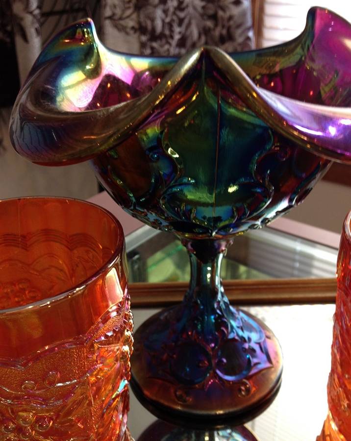 Amethyst Carnival Original Formula (Newer) Comport by Fenton-1