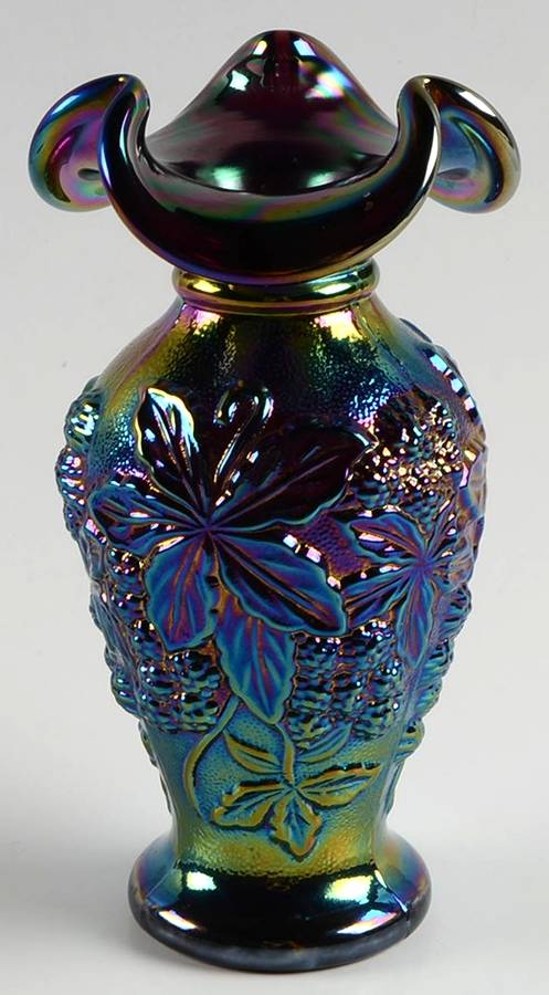 Amethyst Carnival Original Formula (Newer) 6" Bud Vase by Fenton-1