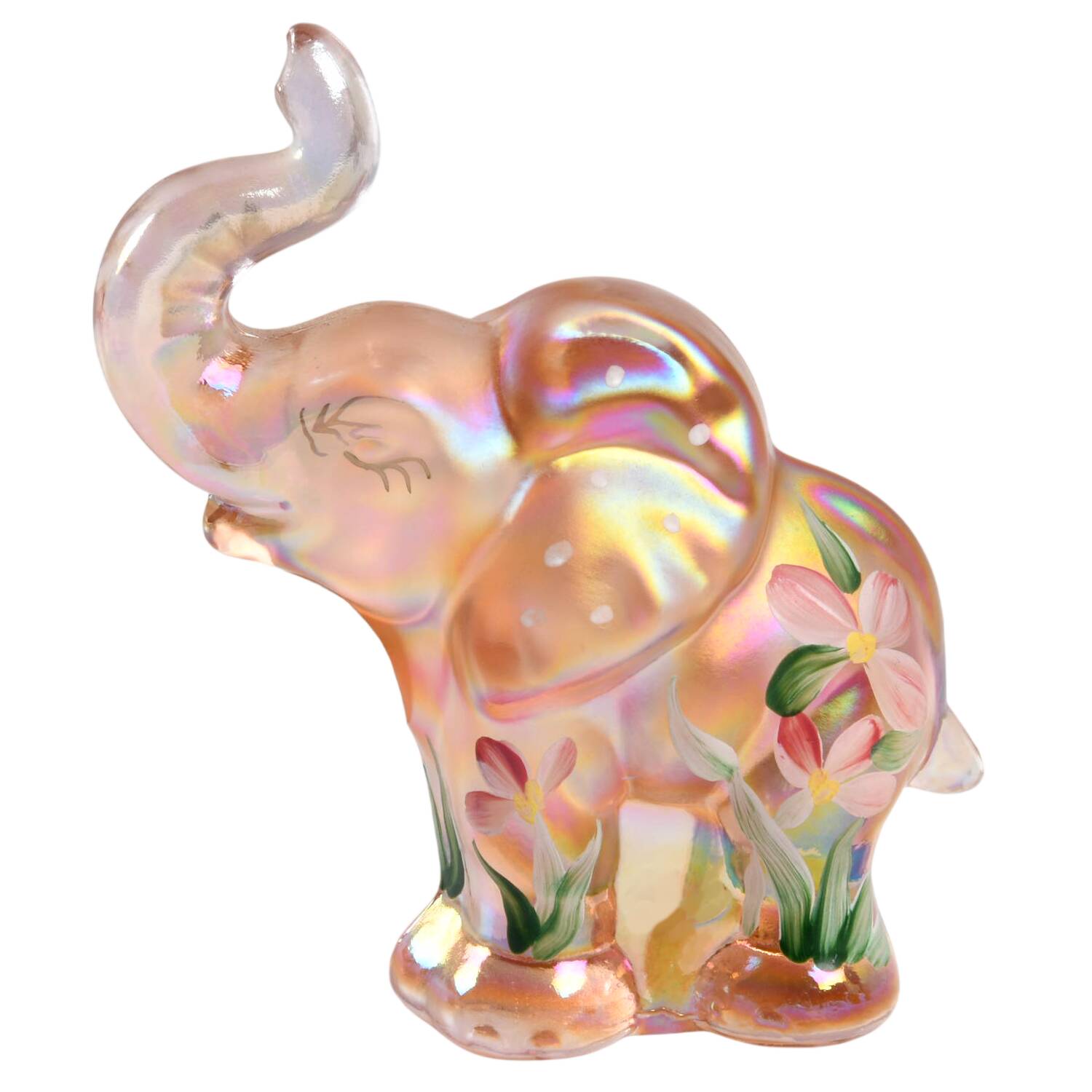 Qvc Exclusives #5158 Standing Elephant by Fenton-1