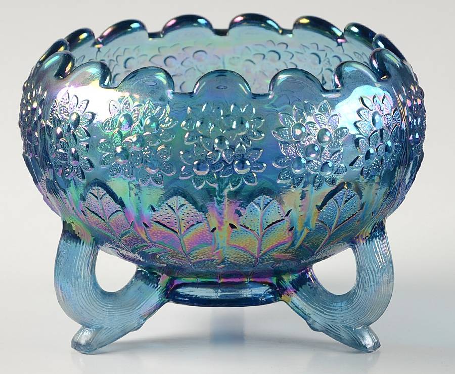 Qvc Exclusives #C8223 TZ 3-Toed Orange Tree Bowl by Fenton-1