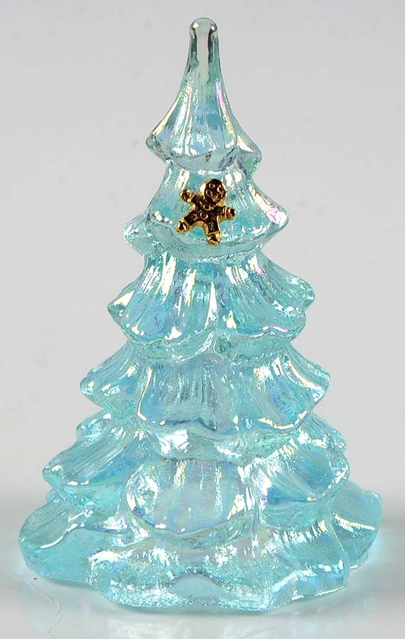 Qvc Exclusives #C95564 (3955 64) 4" Christmas Tree by Fenton-1