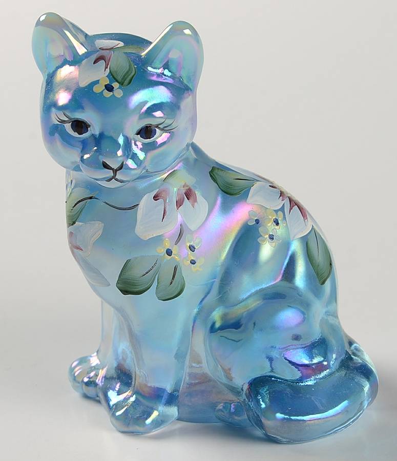 Qvc Exclusives #C1565 C6/C42858 Sitting Cat by Fenton-1