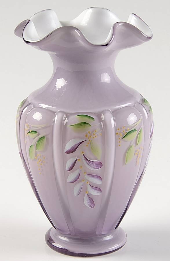 Qvc Exclusives #C48833/C9867 UA 7" Melon Rib Vase by Fenton-1