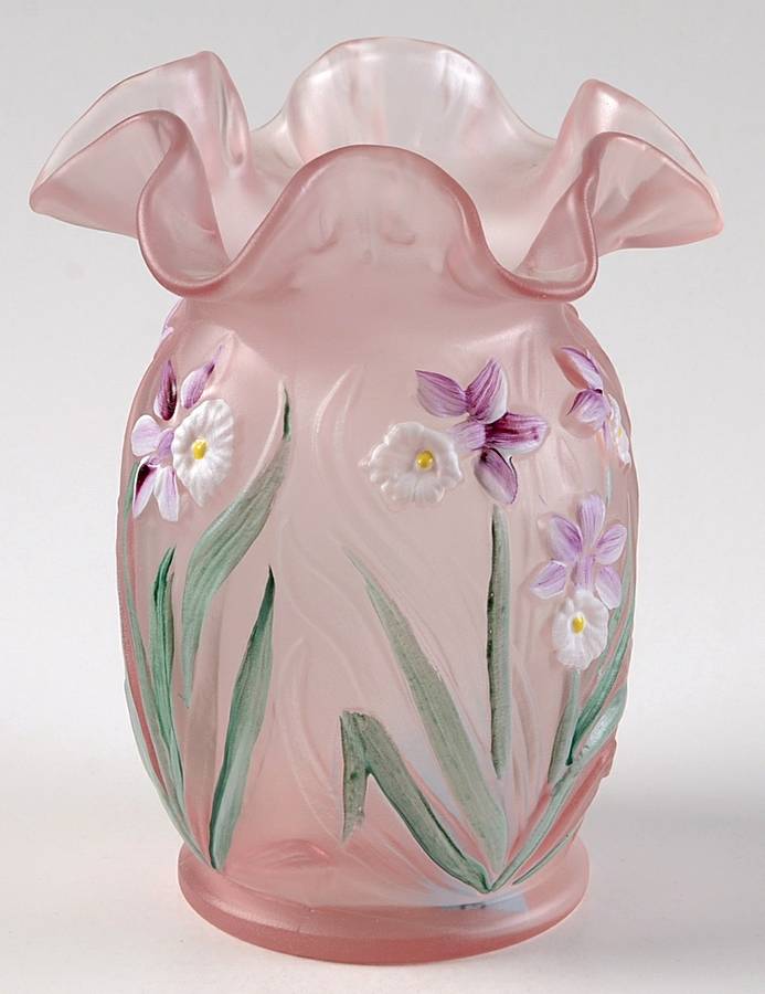 Qvc Exclusives #C22706 5" Daffodil Vase by Fenton-1
