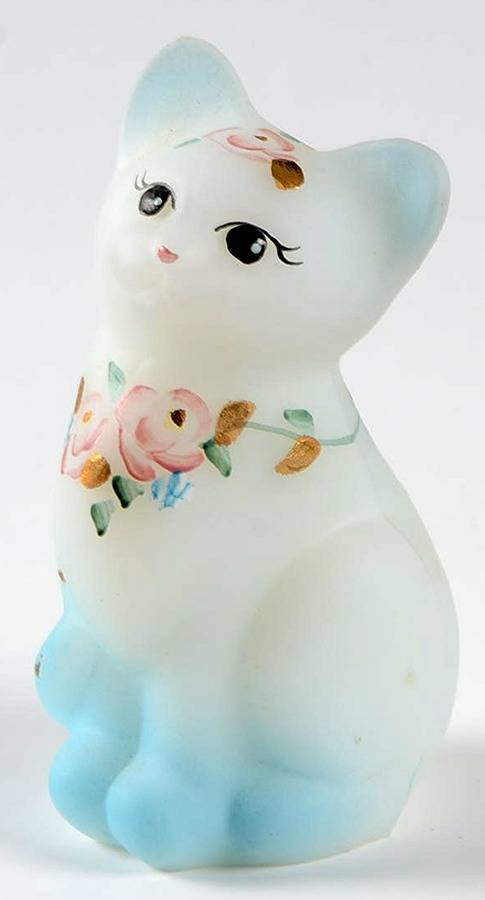Qvc Exclusives #C06329 (C5365 52)  Mini Kitten by Fenton-1