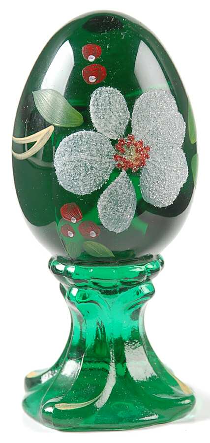Qvc Exclusives #C15931 Egg on Stand by Fenton-1