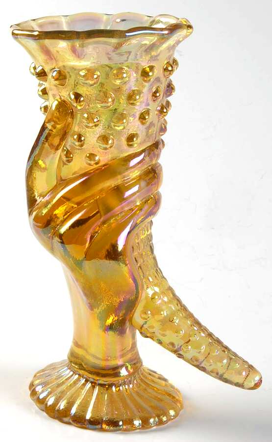 Qvc Exclusives #CV287 6" Hobnail Hand Vase by Fenton-1
