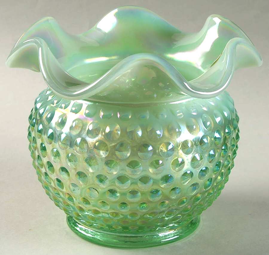 Qvc Exclusives #C3350 5" Hobnail Basket by Fenton-1