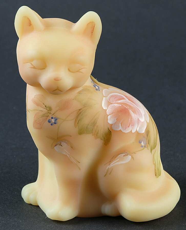 Qvc Exclusives #C516568 Sitting Cat by Fenton-1