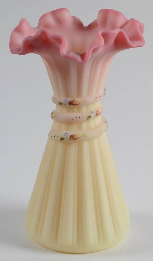 Qvc Exclusives #C14969(C5858RB) 7" Wheat Vase by Fenton-1