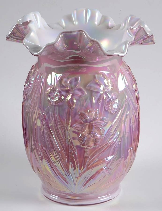 Qvc Exclusives #C31796 (C9752OT) " Daffodil Vase by Fenton-1
