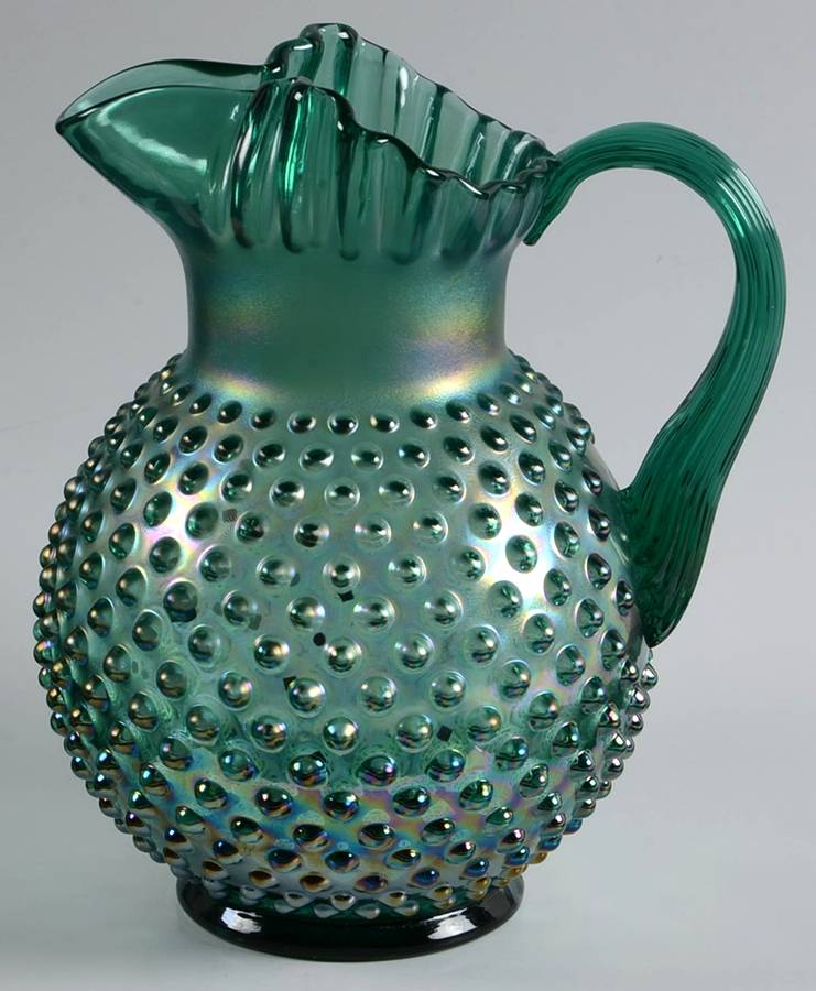 Qvc Exclusives #C17447 (C3664SJ) 72 Oz Hobnail Pitcher by Fenton-1