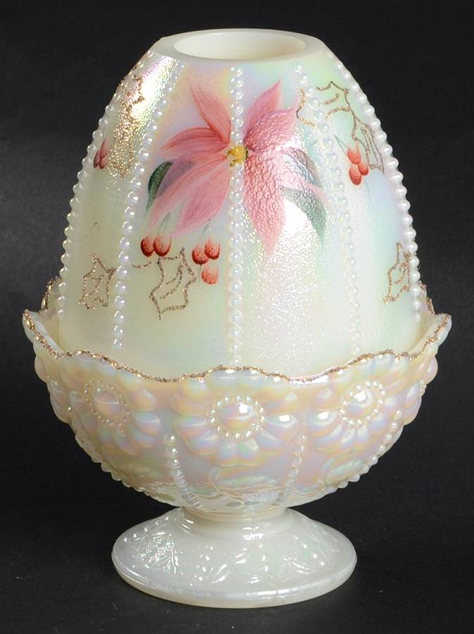 Qvc Exclusives #C18607 (C84052D) (2 Piece) Fairy Lamp by Fenton-1