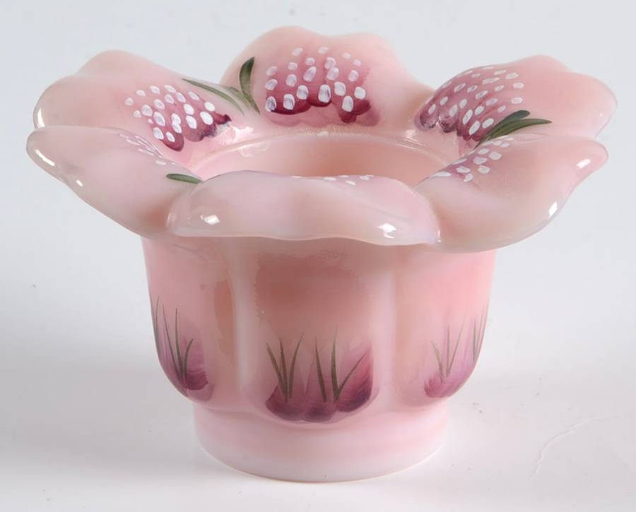 Qvc Exclusives #C05206(CV596AH) Flower Candle Votive by Fenton-1