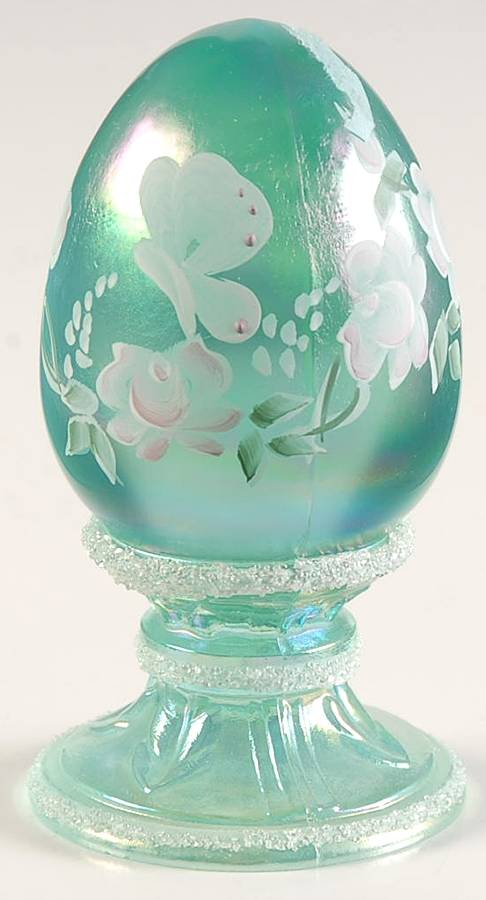 Qvc Exclusives #C31788(C5145LB) Egg on Stand by Fenton-1