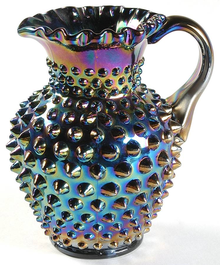 Qvc Exclusives #C3762 12 Oz Hobnail Pitcher by Fenton-1