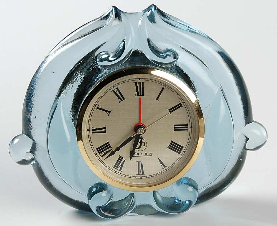 Salem Blue Quartz Clock by Fenton-1