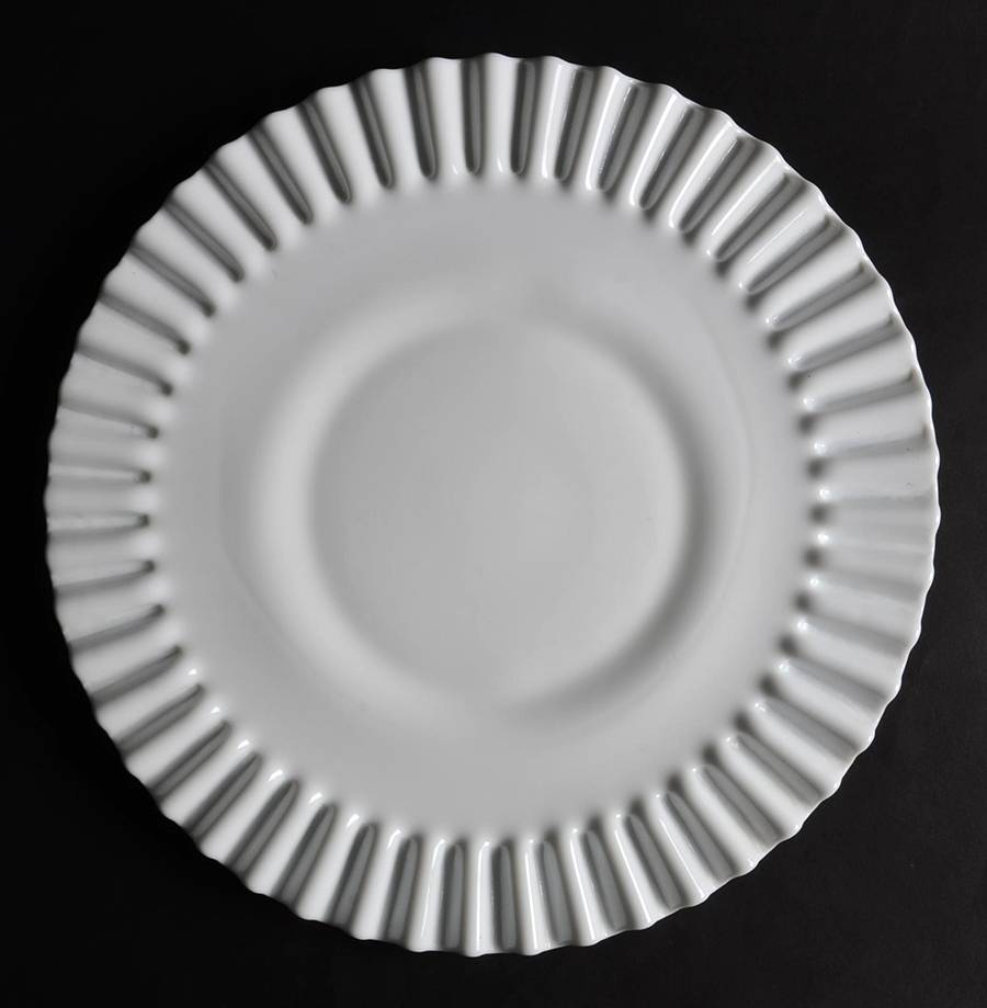 Milk Glass 12" Sandwich Plate by Fenton-1