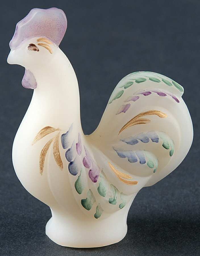 Folk Art Animals #5265 Mini Rooster by Fenton-1