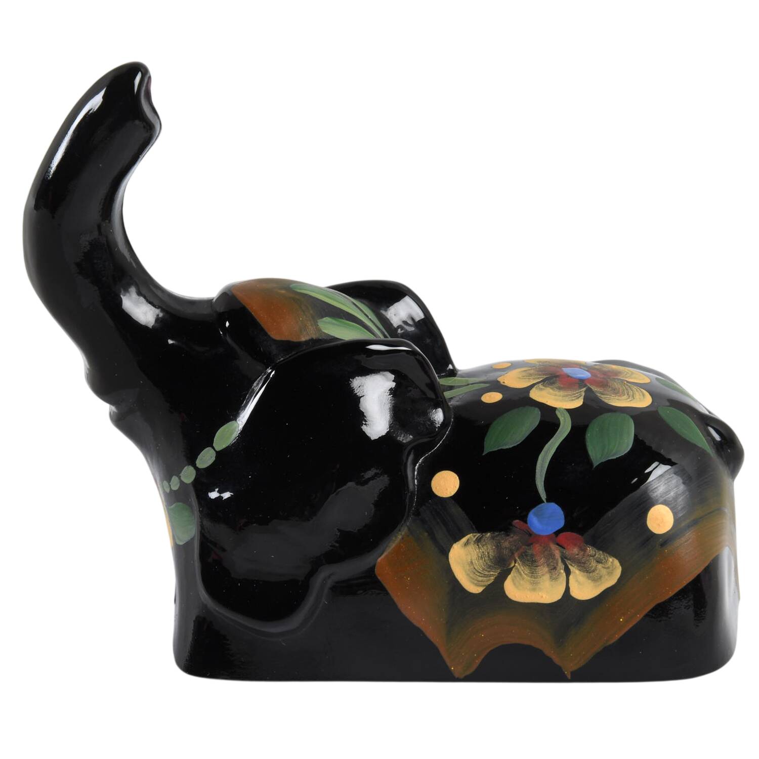 Animals and Figurines (Decorated, Not in Line) Lid for Elephant Trinket Box by Fenton-1