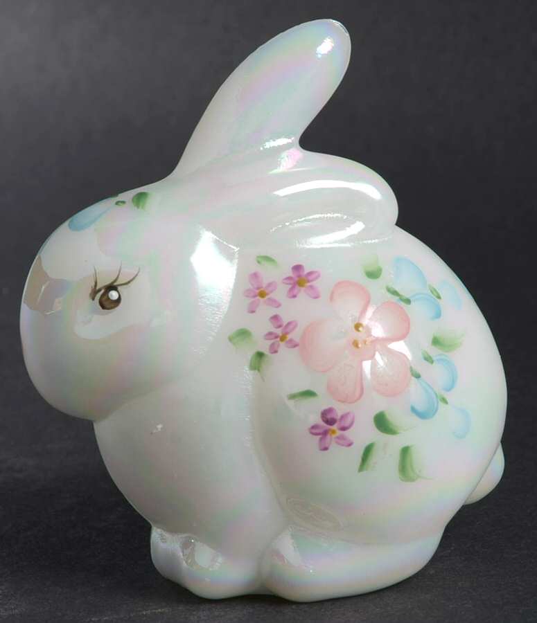 Animals and Figurines (Decorated, Not in Line) #5162 Bunny by Fenton-1