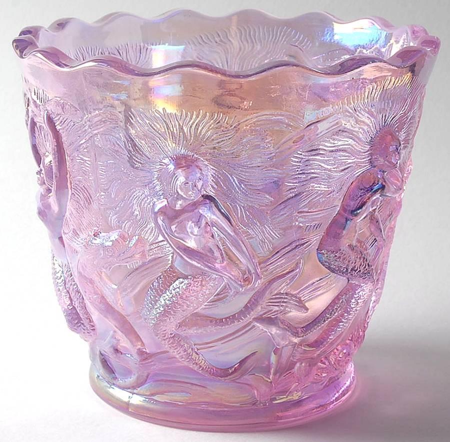 Pink Chiffon Jardiniere by Fenton-1
