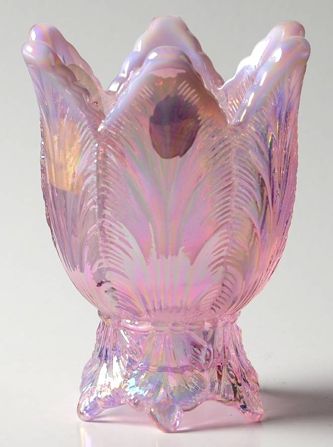 Pink Chiffon 2 Way Candleholder/Votive by Fenton-1