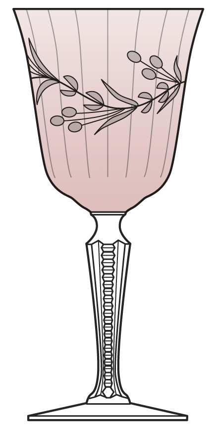 6009-1-Pink Water Goblet by Fostoria-1