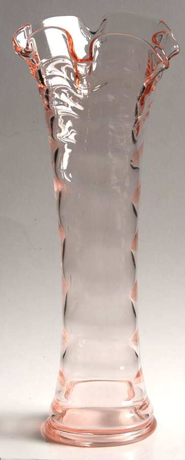 Pink 13" Swung Bud Vase by Fenton-1