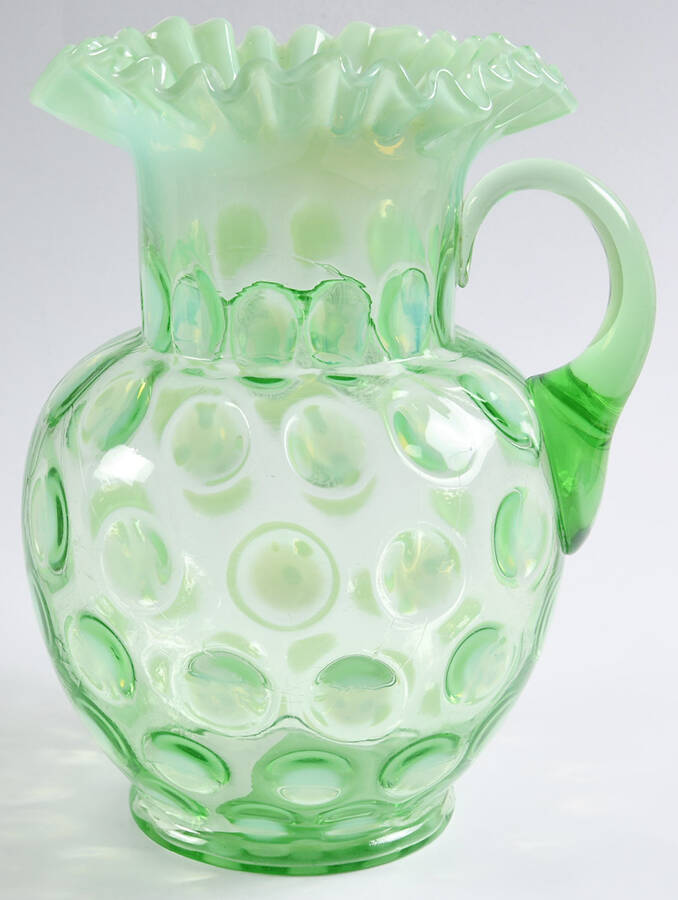 Coinspot Green 88 Oz Pitcher by Fenton-1