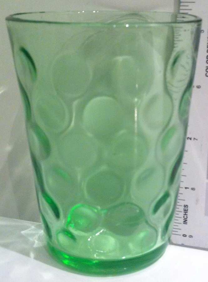 Coinspot Green Flat Tumbler by Fenton-1