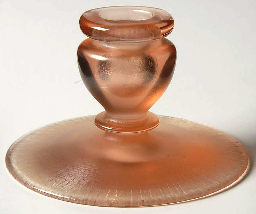 Velva Rose (Older) Single Light Candlestick by Fenton-1