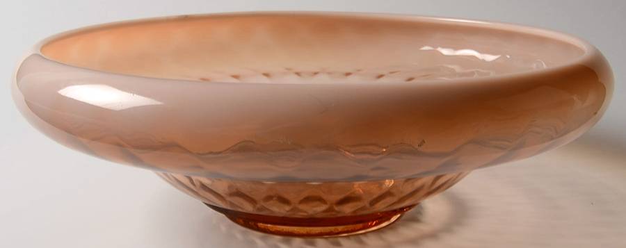 Cameo Opalescent (1920's) Cupped Bowl by Fenton-1