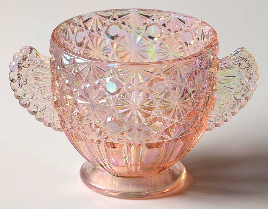 Sunset (Iridescent) Open Sugar by Fenton-1