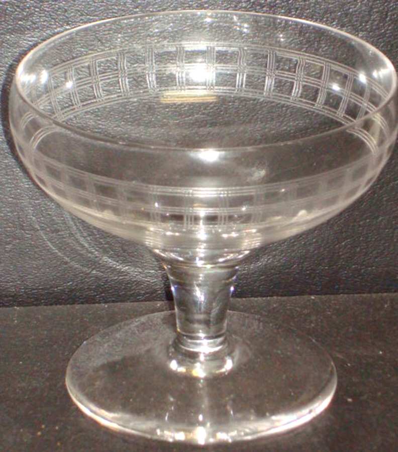 Block Non Optic Low Sherbet by Fostoria-1