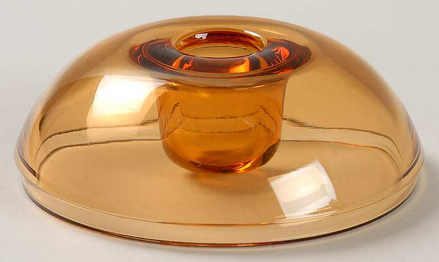 2372 Amber Single Light Candlestick by Fostoria-1