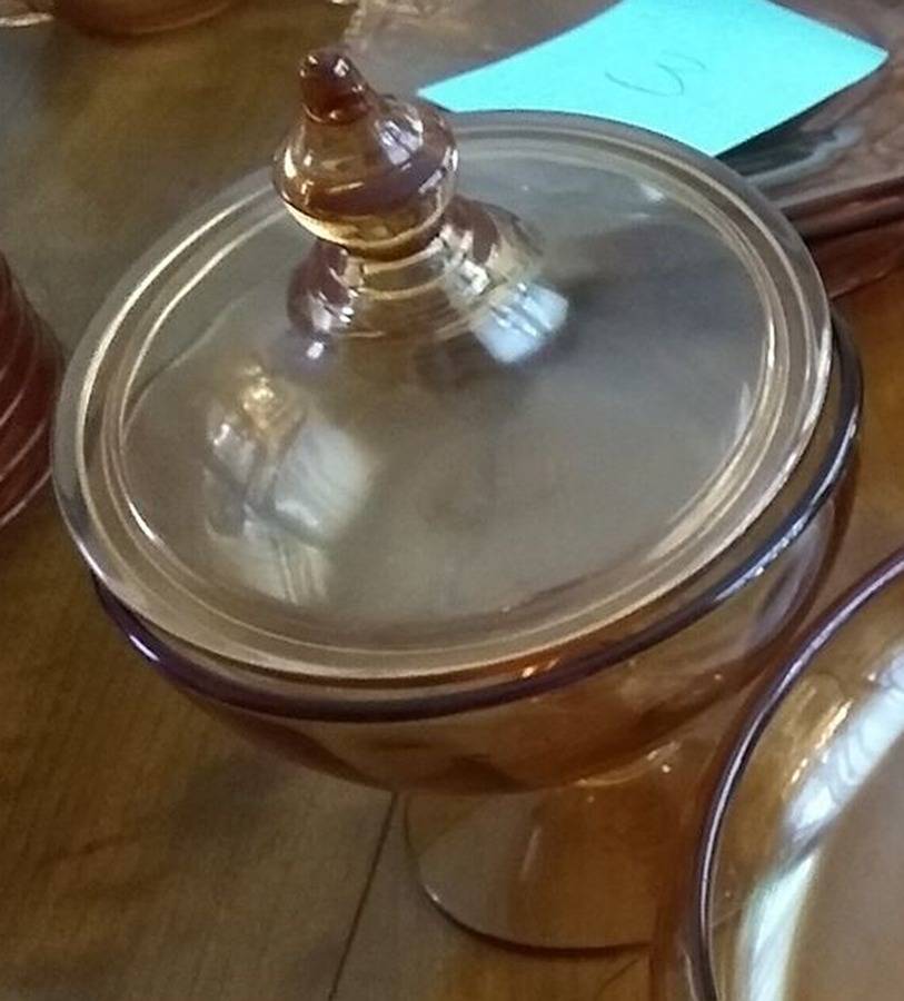 2331 Amber Candy Dish & Lid by Fostoria-1