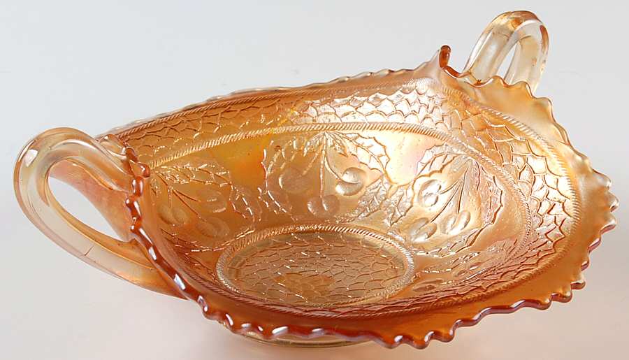 Cherry Circles Marigold Card Tray by Fenton-1