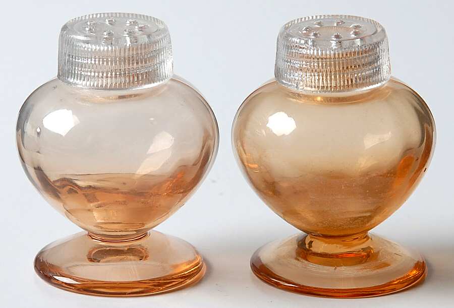 5100 (Assorted Colors) Footed Shaker Set & Glass Lids by Fostoria-1