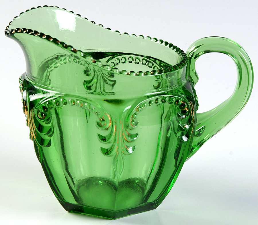 Priscilla Emerald Green Creamer by Fostoria-1