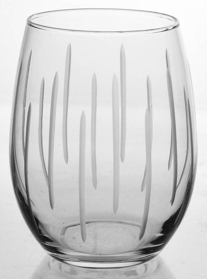 Medallion Stemless Water Goblet by Fifth Avenue-1