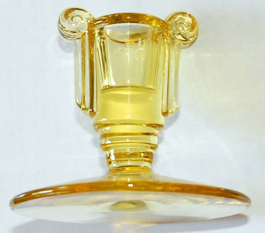 2443 Topaz Single Light Candlestick by Fostoria-1
