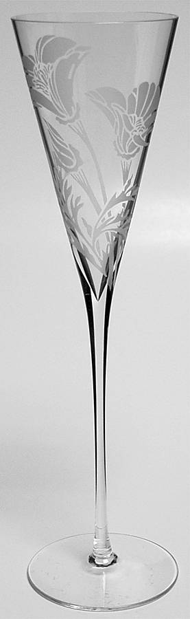Les Fleurs de Champagne Fluted Champagne by Franklin Mint-1