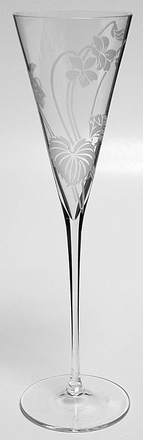 Les Fleurs de Champagne Fluted Champagne by Franklin Mint-1