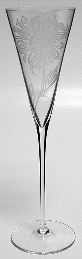 Les Fleurs de Champagne Fluted Champagne by Franklin Mint-1