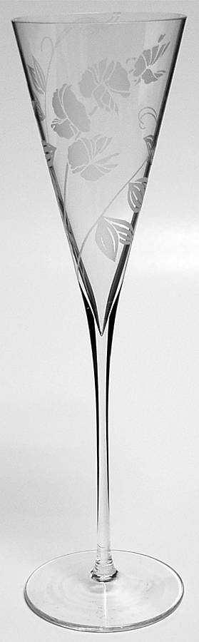 Les Fleurs de Champagne Fluted Champagne by Franklin Mint-1