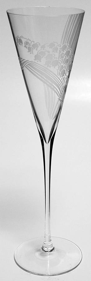 Les Fleurs de Champagne Fluted Champagne by Franklin Mint-1