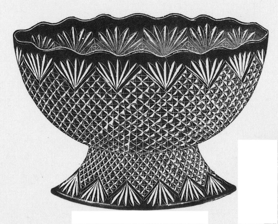 Czarina Punch Bowl with Stand by Fostoria-1